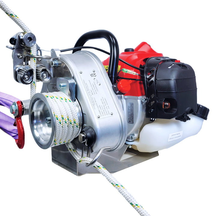 2-Stroke 50cc Petrol-Powered Portable Winch