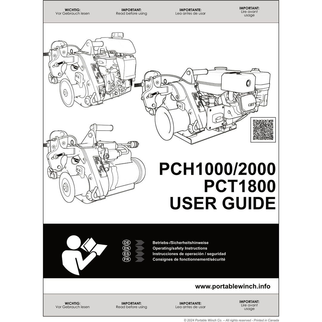 PCH1000, PCH2000, PCT1800 GUIDE DE L'UTILISATEUR