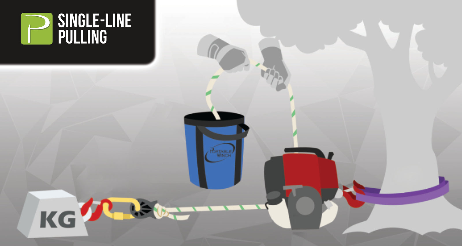Winch single line