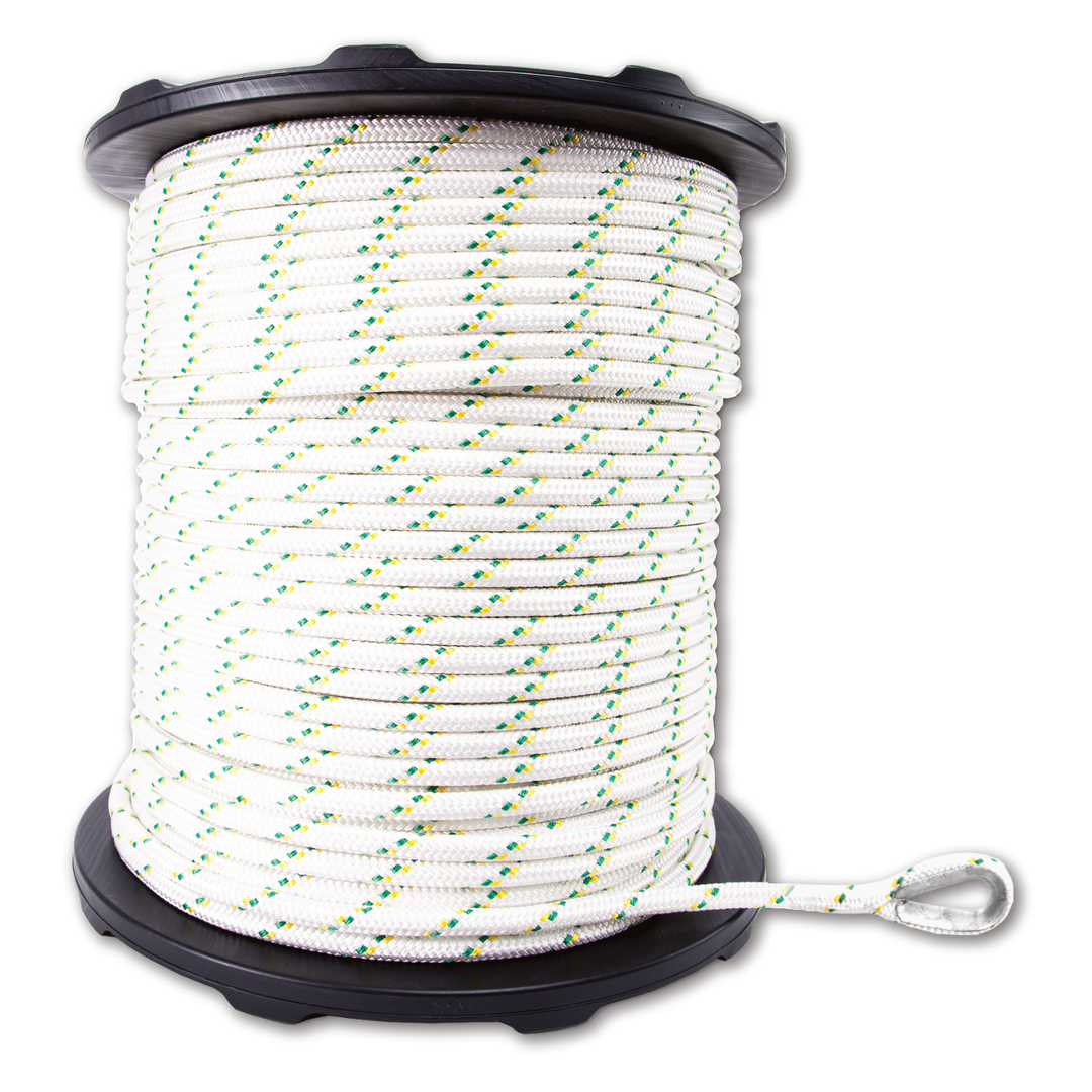 Cordes polyester double tresse Ø 12 mm avec épissures et cosses