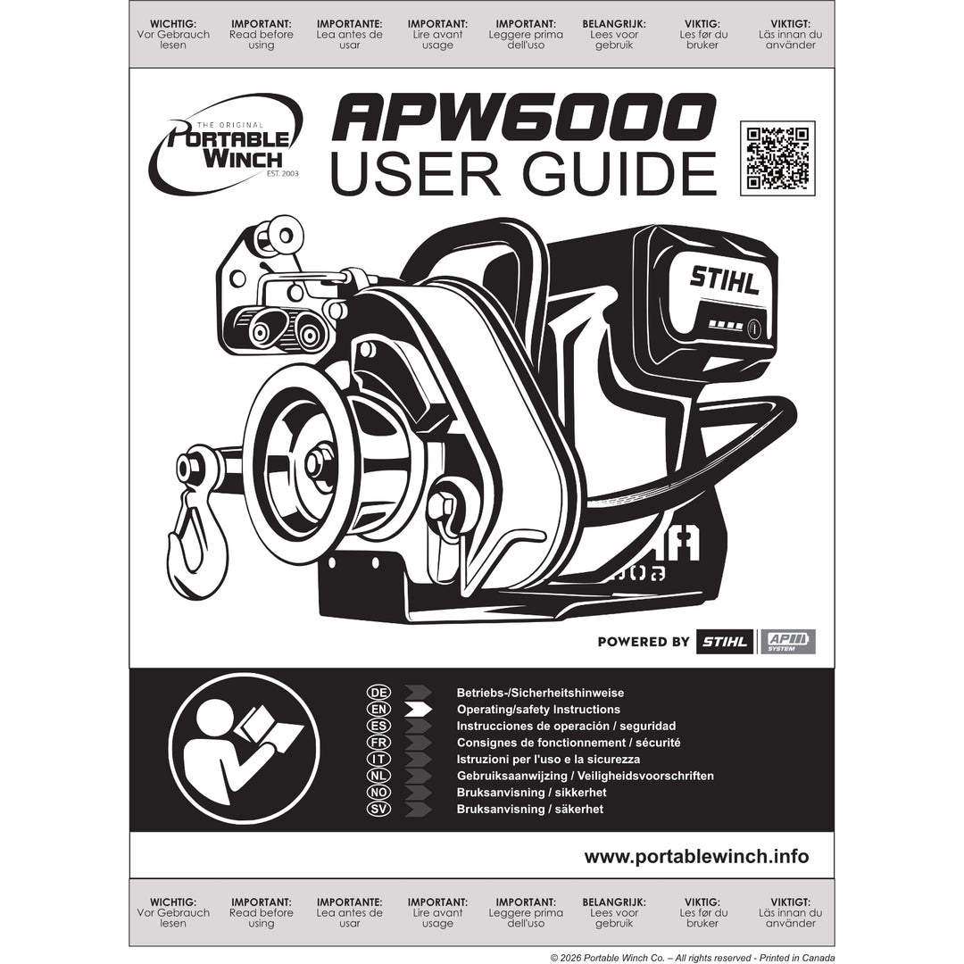 APW6000 BETRIEBSANLEITUNG