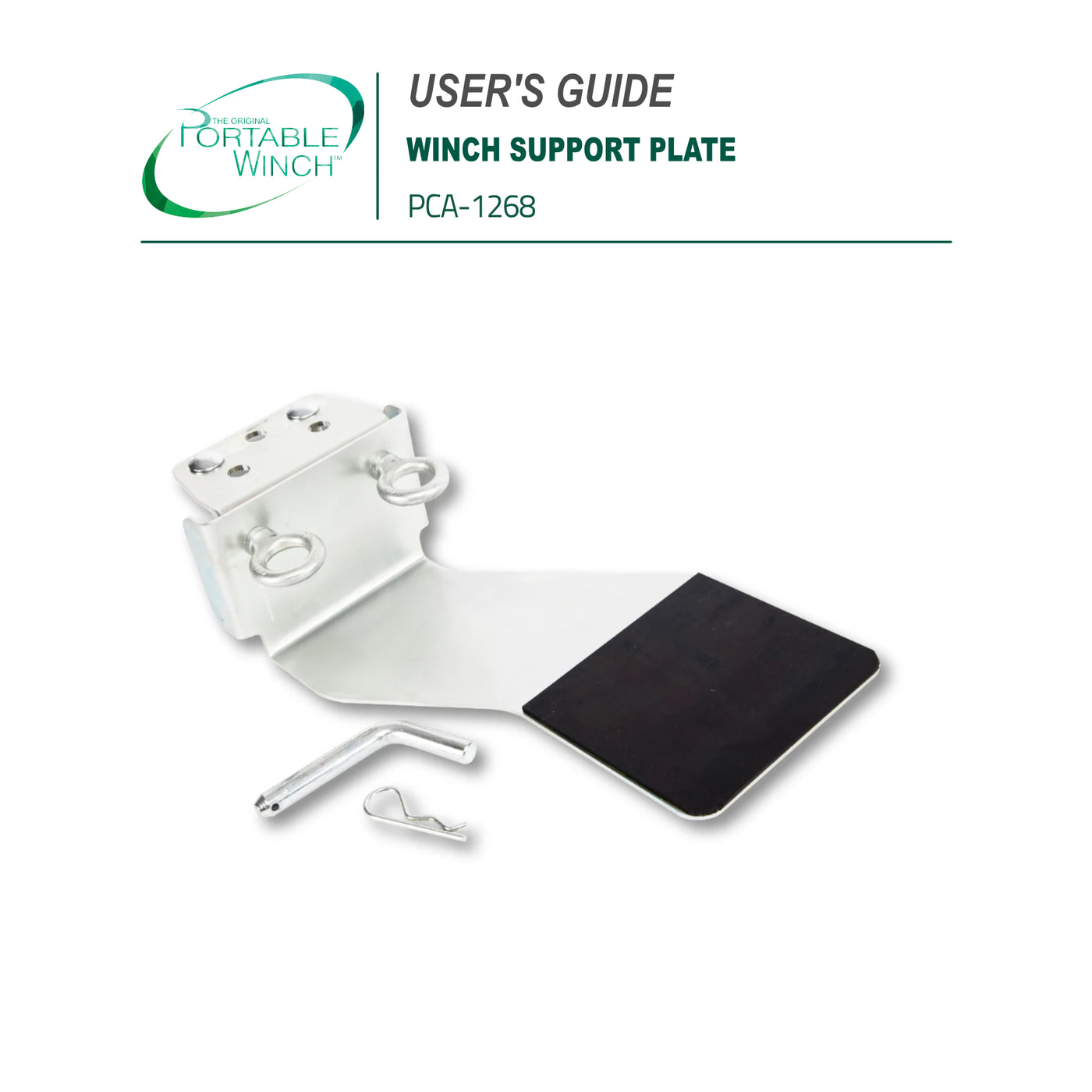 PLATEAU DE SUPPORT DE TREUIL - INSTRUCTIONS