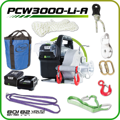 PCW3000-Li-A Tragbarer Windensatz