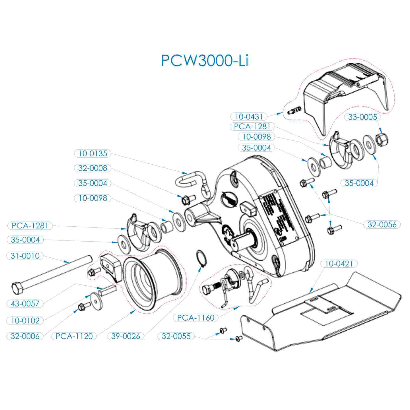 Pièces de rechange PCW3000-Li