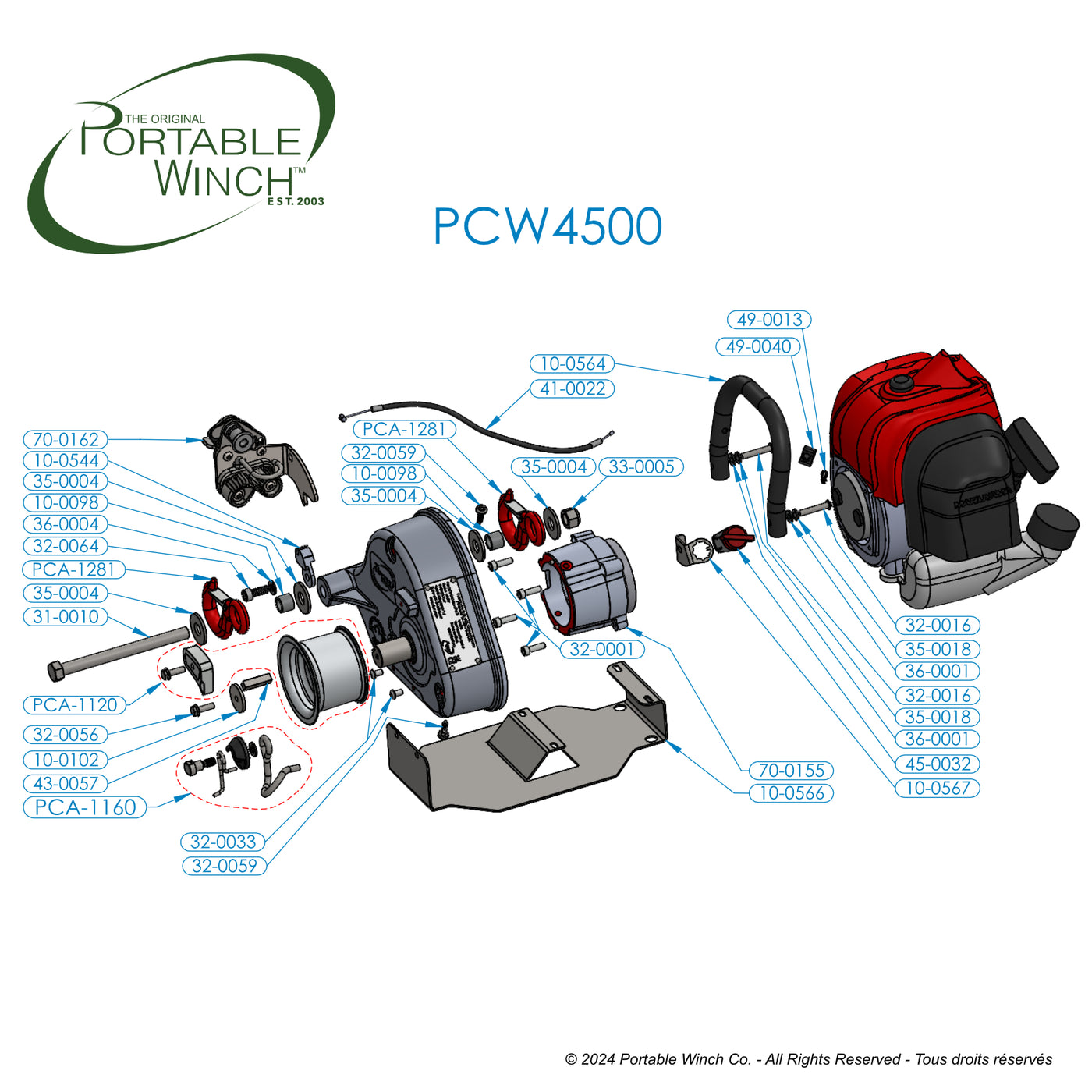 PCW4500 ERSATZTEILE