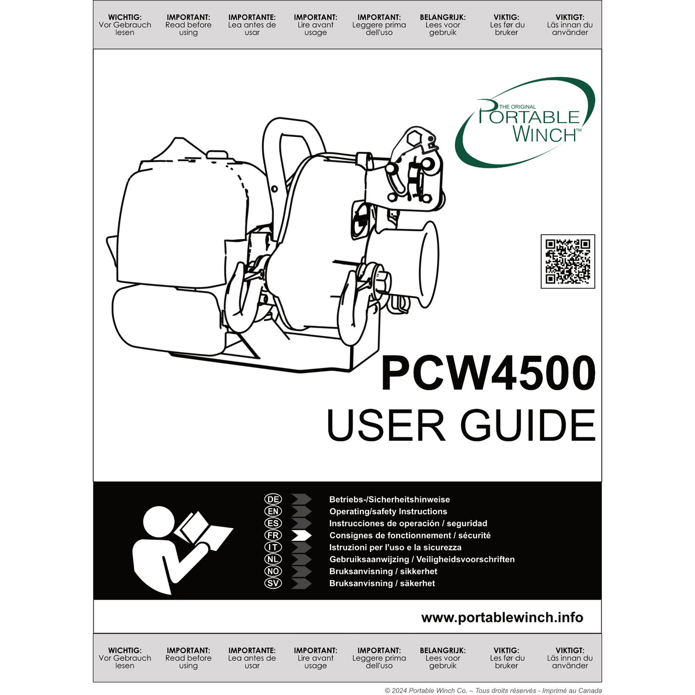 PCW4500 User guide