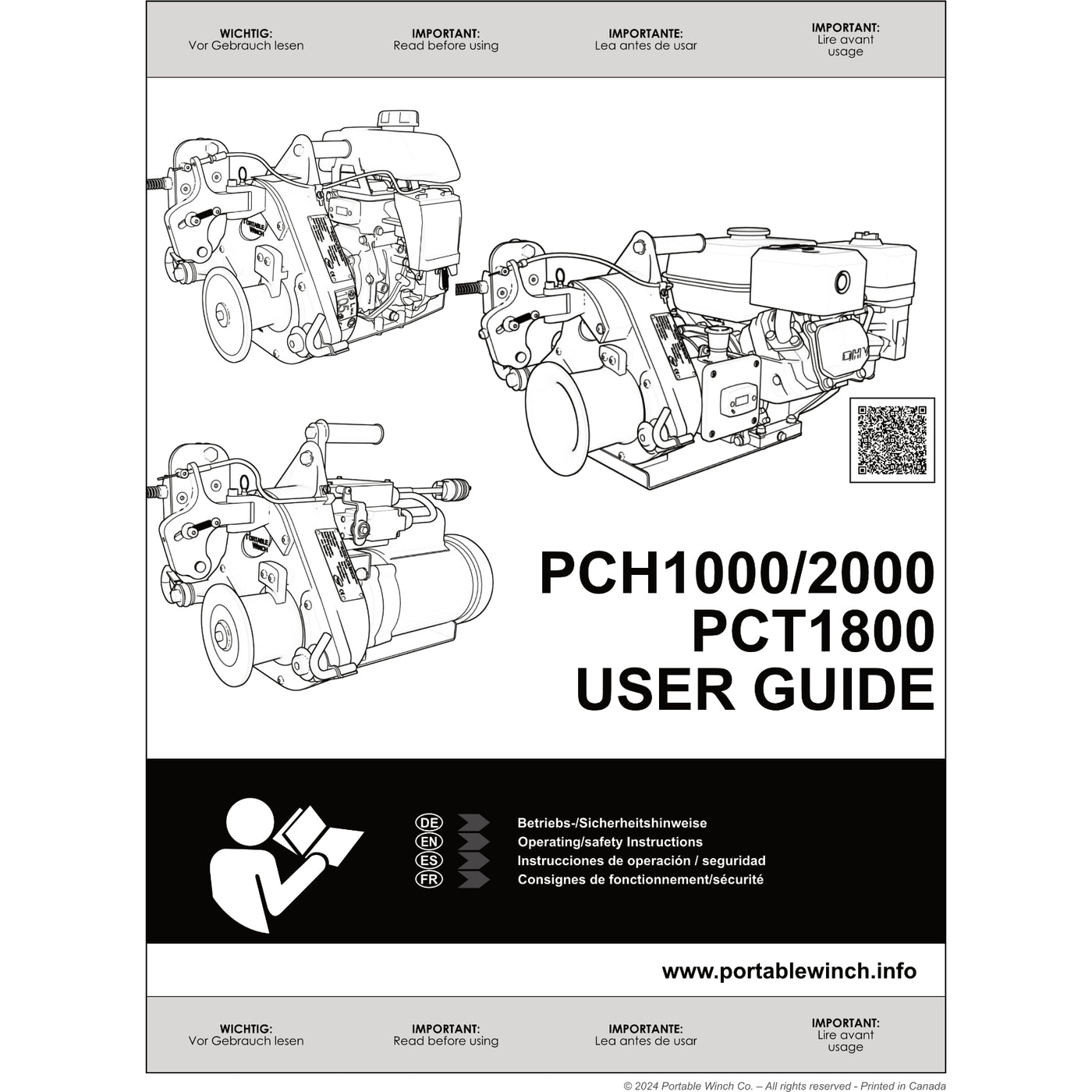 PCH1000, PCH2000, PCT1800 User guide