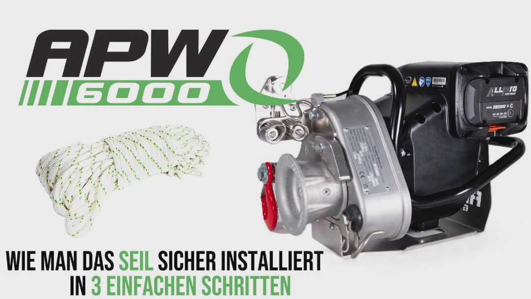 APW6000 Seilinstallation: korrekte Seilführung.