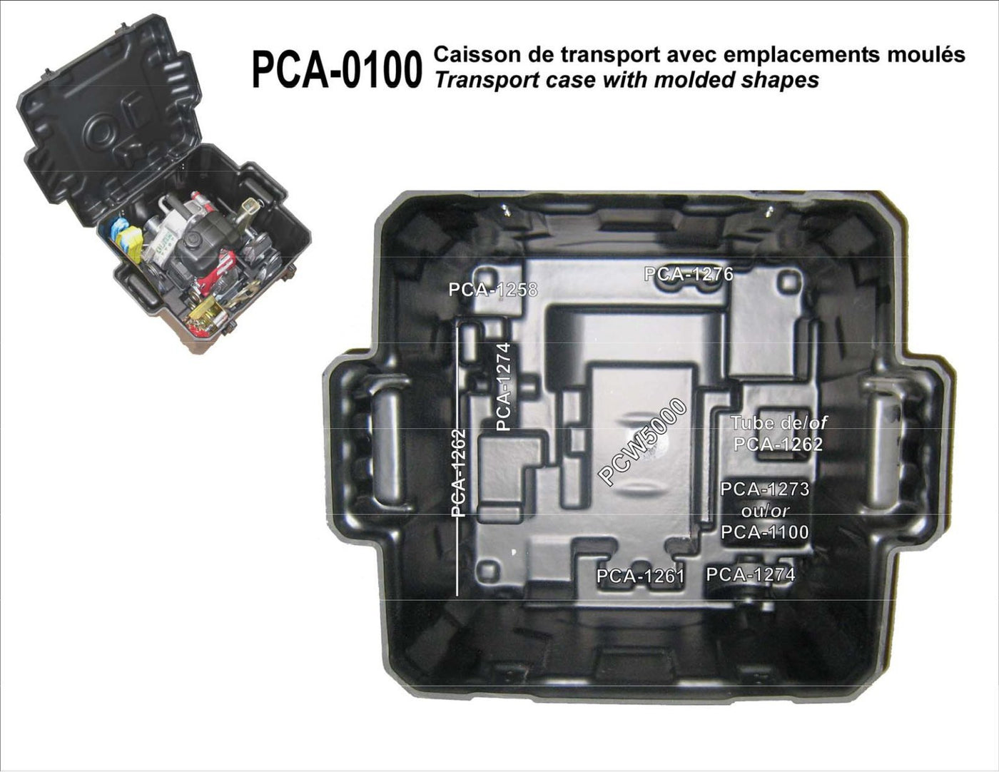 PCA-0100
CAISSON MOULÉ POUR PCW5000 & PCW5000-HS