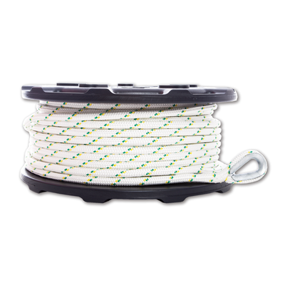 Ø 12mm Double-braided polyester ropes with splices and thimbles