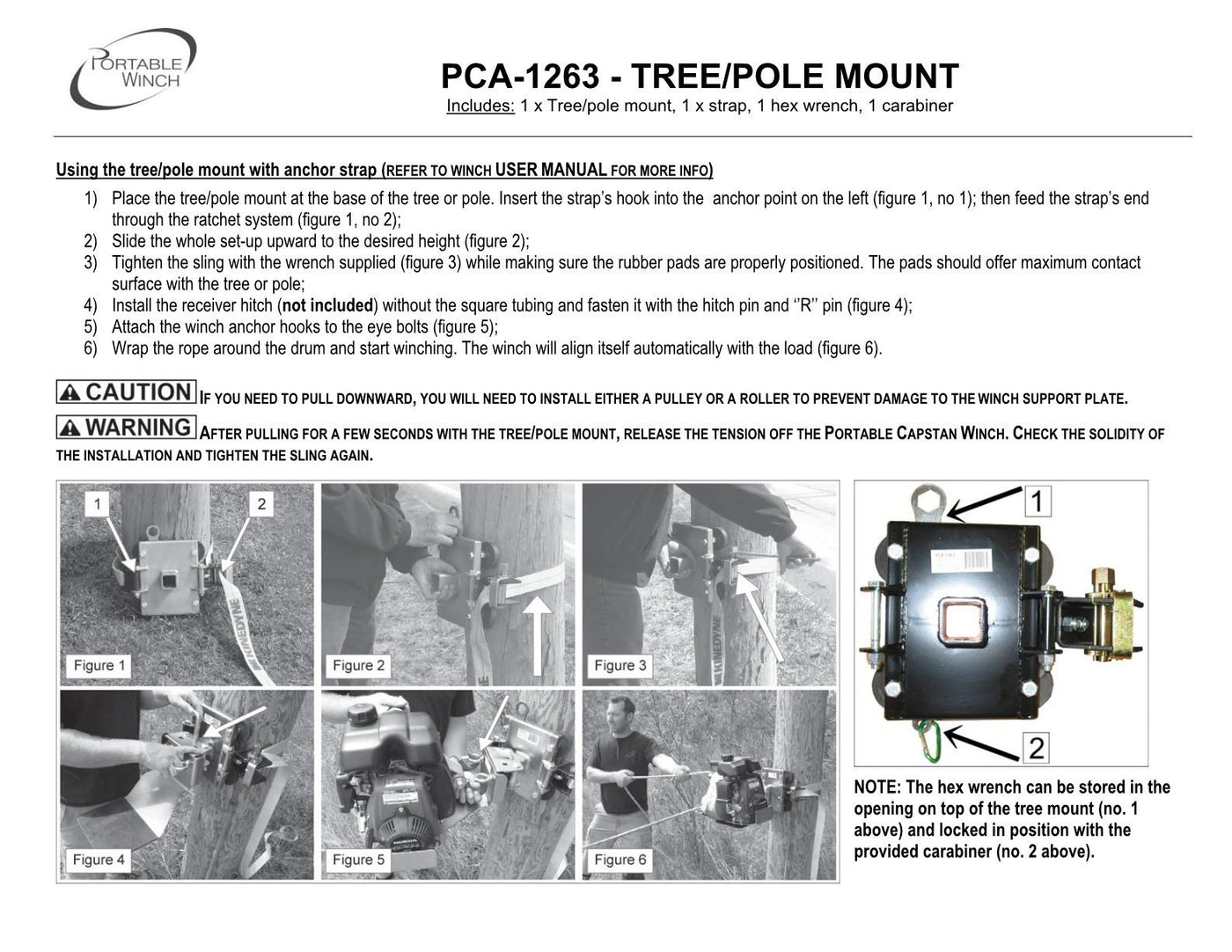 PCA-1263 - SYSTÈME D'ANCRAGE POUR ARBRES ET POTEAUX AVEC RONDELLES DE CAOUTCHOUC