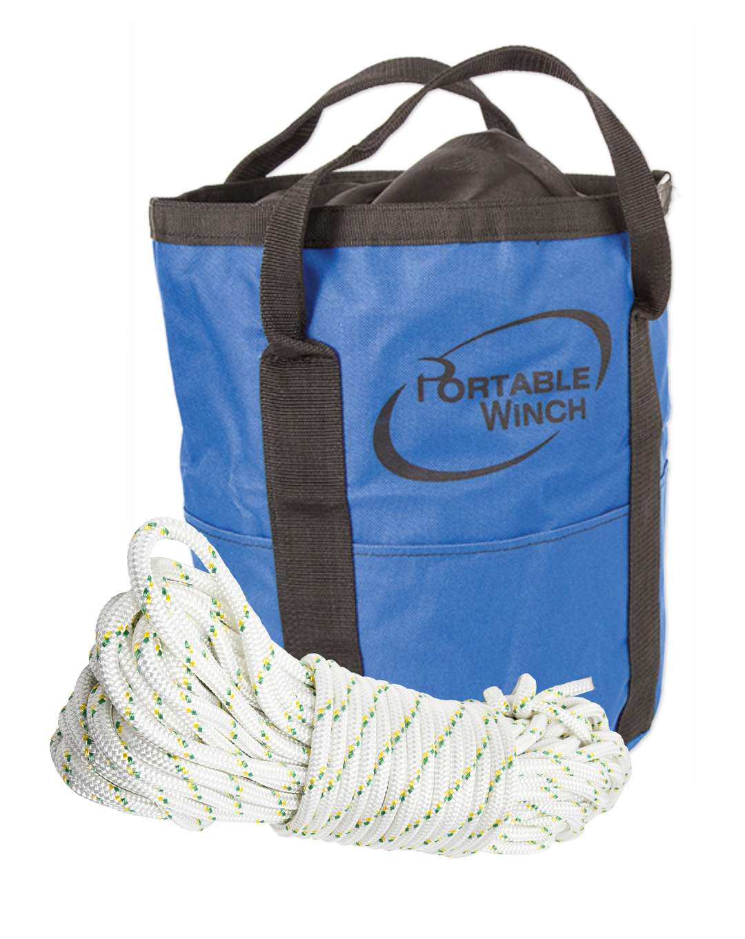 Seiltasche und Seil winden