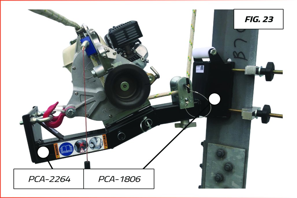 Pylon mount winch anchoring system