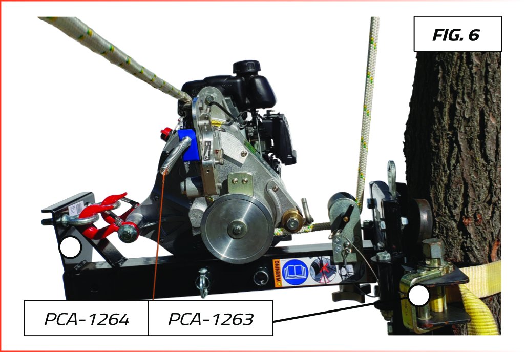 SUPPORTS DE TREUIL POUR TIRE VERTICALE