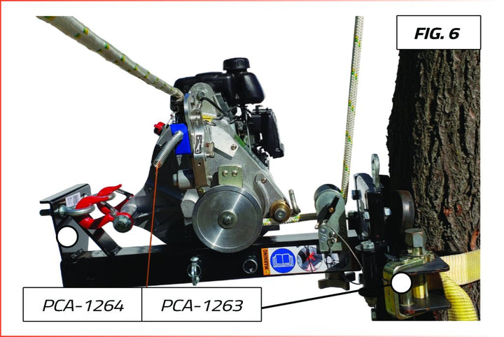 SUPPORTS DE TREUIL POUR TIRE VERTICALE