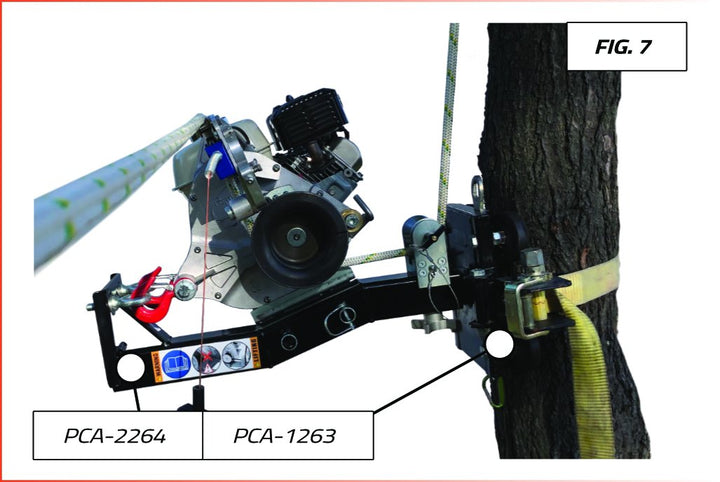 SUPPORTS DE TREUIL POUR TIRE VERTICALE